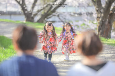満開の桜の下で、素敵な笑顔をみつけました(*^^*)
